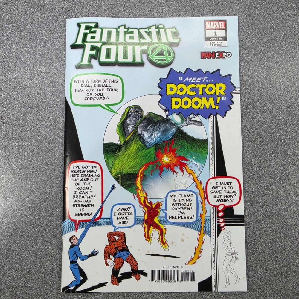 Marvel Fantastic Four 1 Fan Expo Variant Comic Multi Excellent Clayton Crain